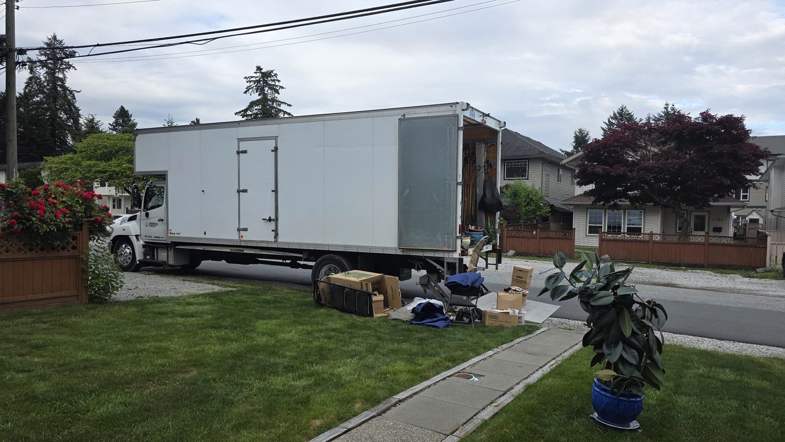 Always Best Moving Vancouver truck open for loading during a Vancouver local move